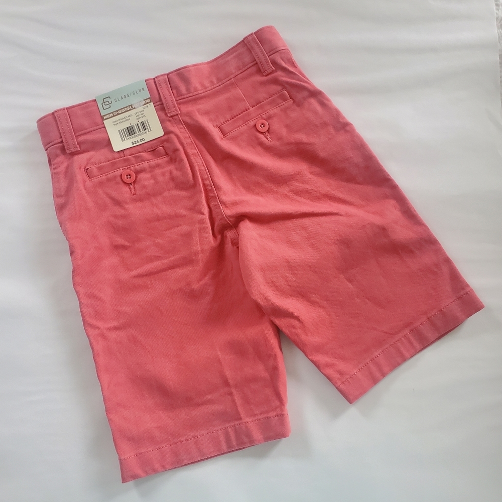 New with tags  Class Club salmon flat front shorts - Picture 2 of 3